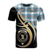 Stewart Muted Blue Tartan T-shirt - Believe In Me Style